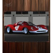 Металлическая табличка Ferrari Dino 206 SP